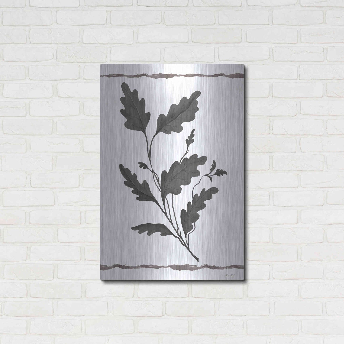 Luxe Metal Art 'Leaf Collection IV' by Cindy Jacobs, Metal Wall Art,24x36