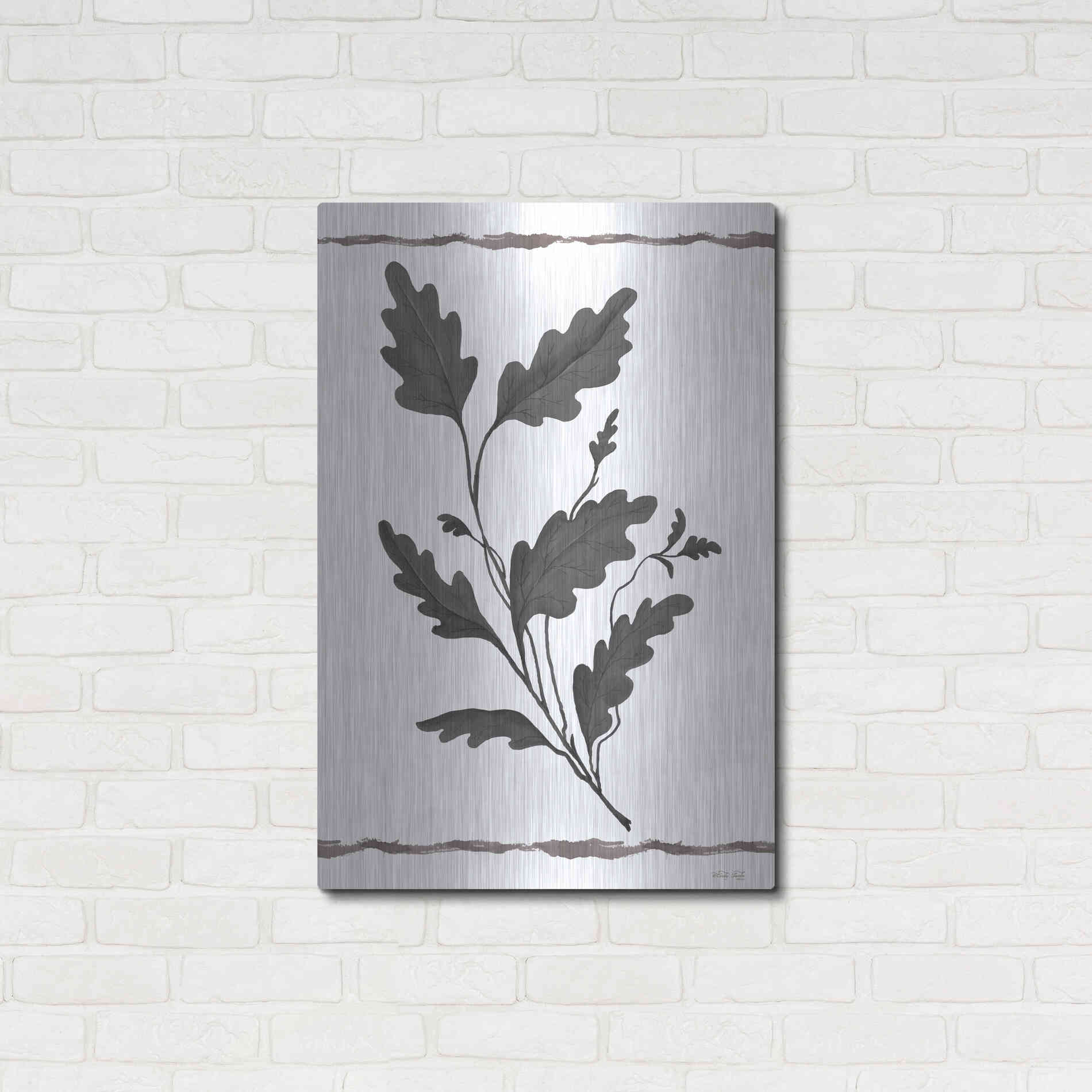Luxe Metal Art 'Leaf Collection IV' by Cindy Jacobs, Metal Wall Art,24x36