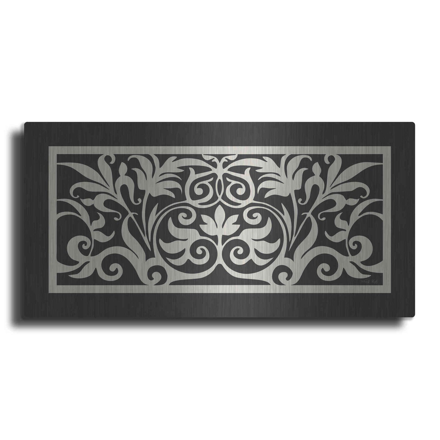 Luxe Metal Art 'Patterned Grill I' by Cindy Jacobs, Metal Wall Art