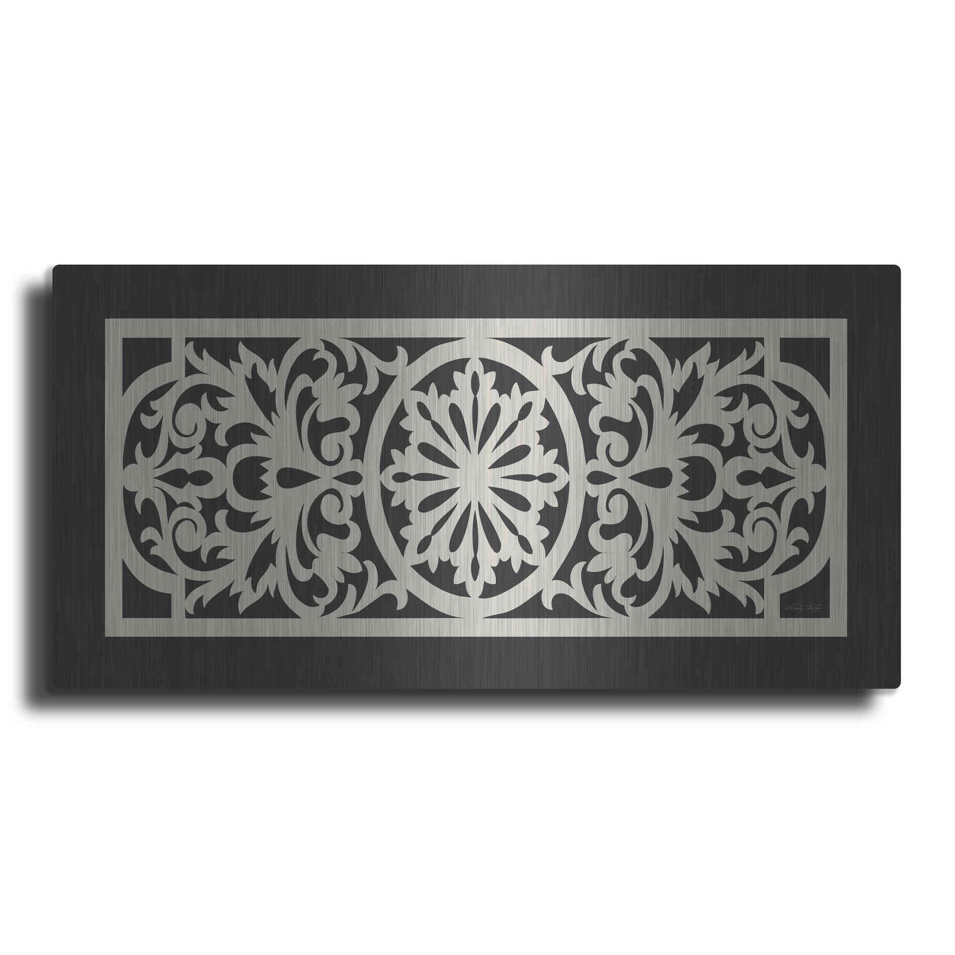 Luxe Metal Art 'Patterned Grill II' by Cindy Jacobs, Metal Wall Art