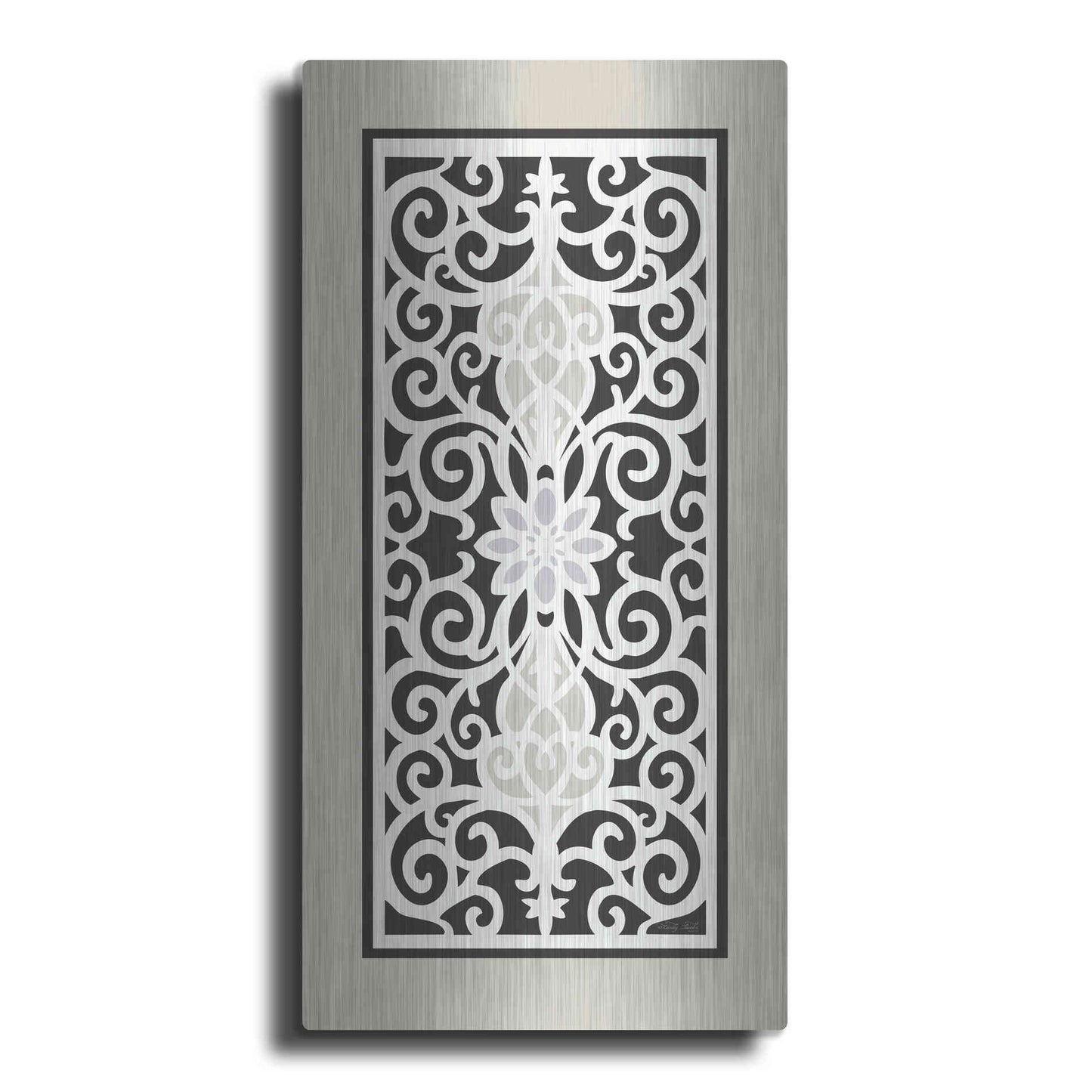 Luxe Metal Art 'Patterned Grill III' by Cindy Jacobs, Metal Wall Art