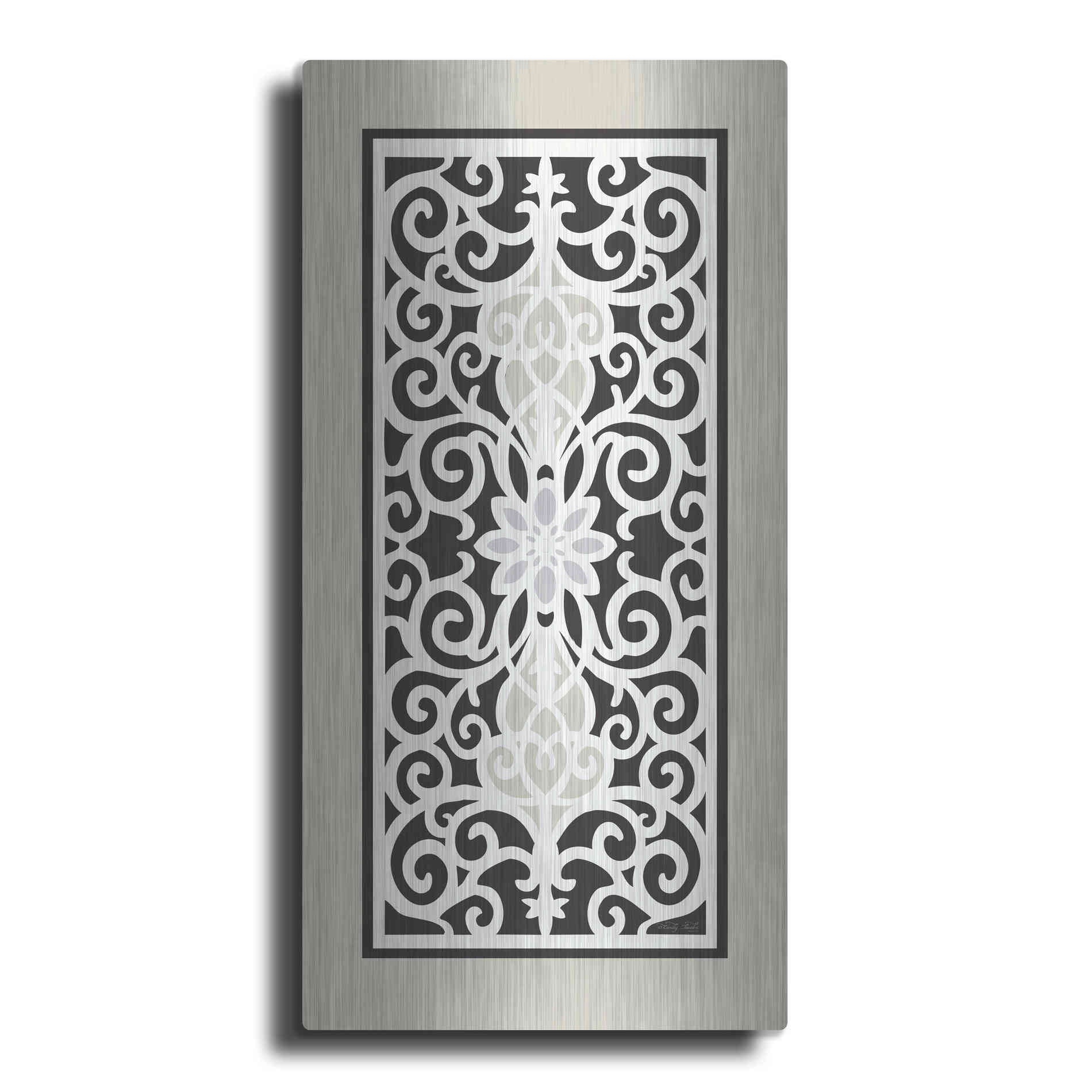 Luxe Metal Art 'Patterned Grill III' by Cindy Jacobs, Metal Wall Art
