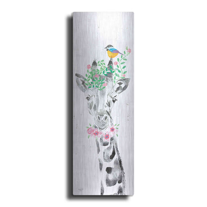 Luxe Metal Art 'Sparkle the Giraffe' by Diane Fifer, Metal Wall Art