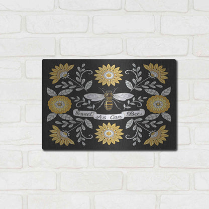 Luxe Metal Art 'Sweet As Can Be' by Deb Strain, Metal Wall Art,16x12