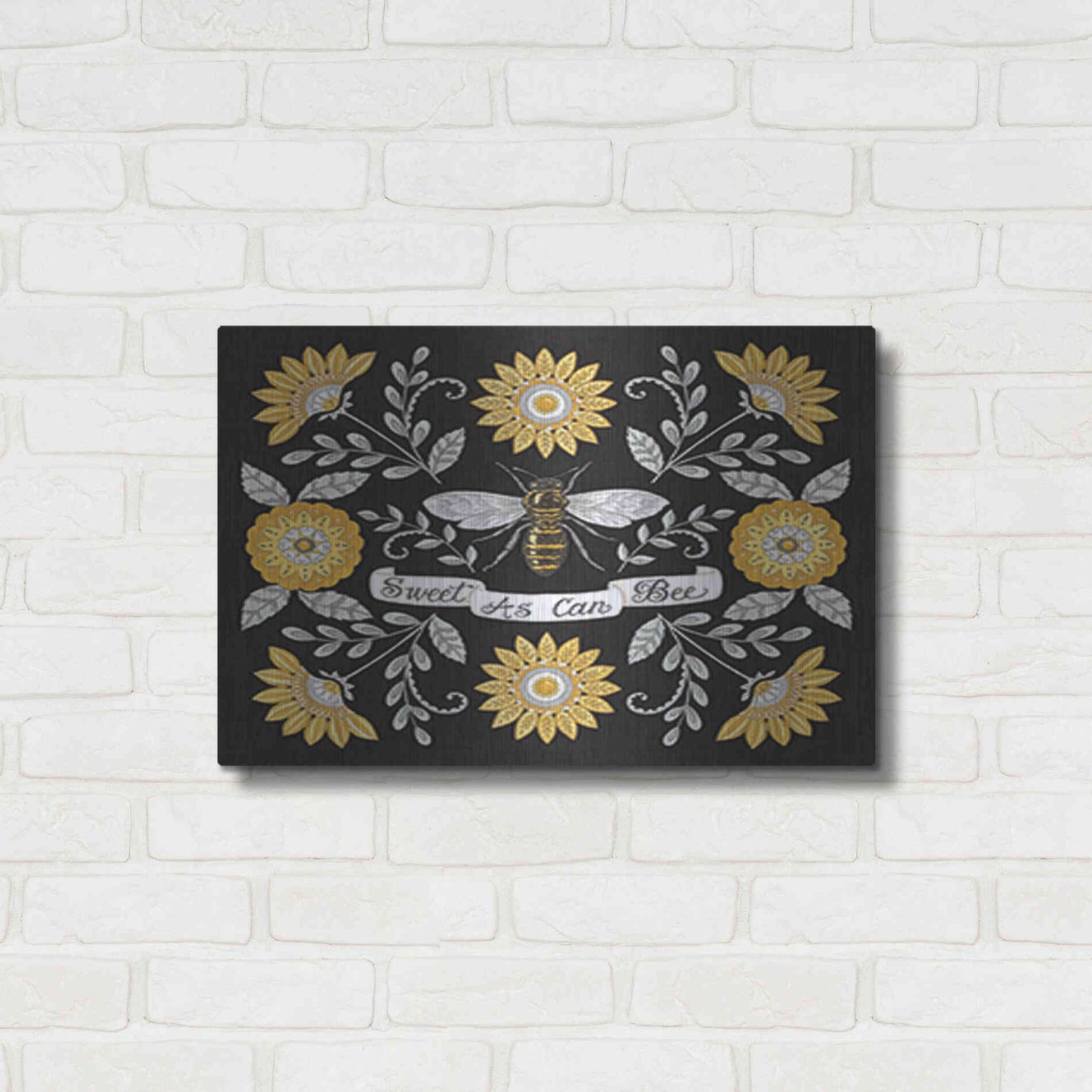 Luxe Metal Art 'Sweet As Can Be' by Deb Strain, Metal Wall Art,24x16