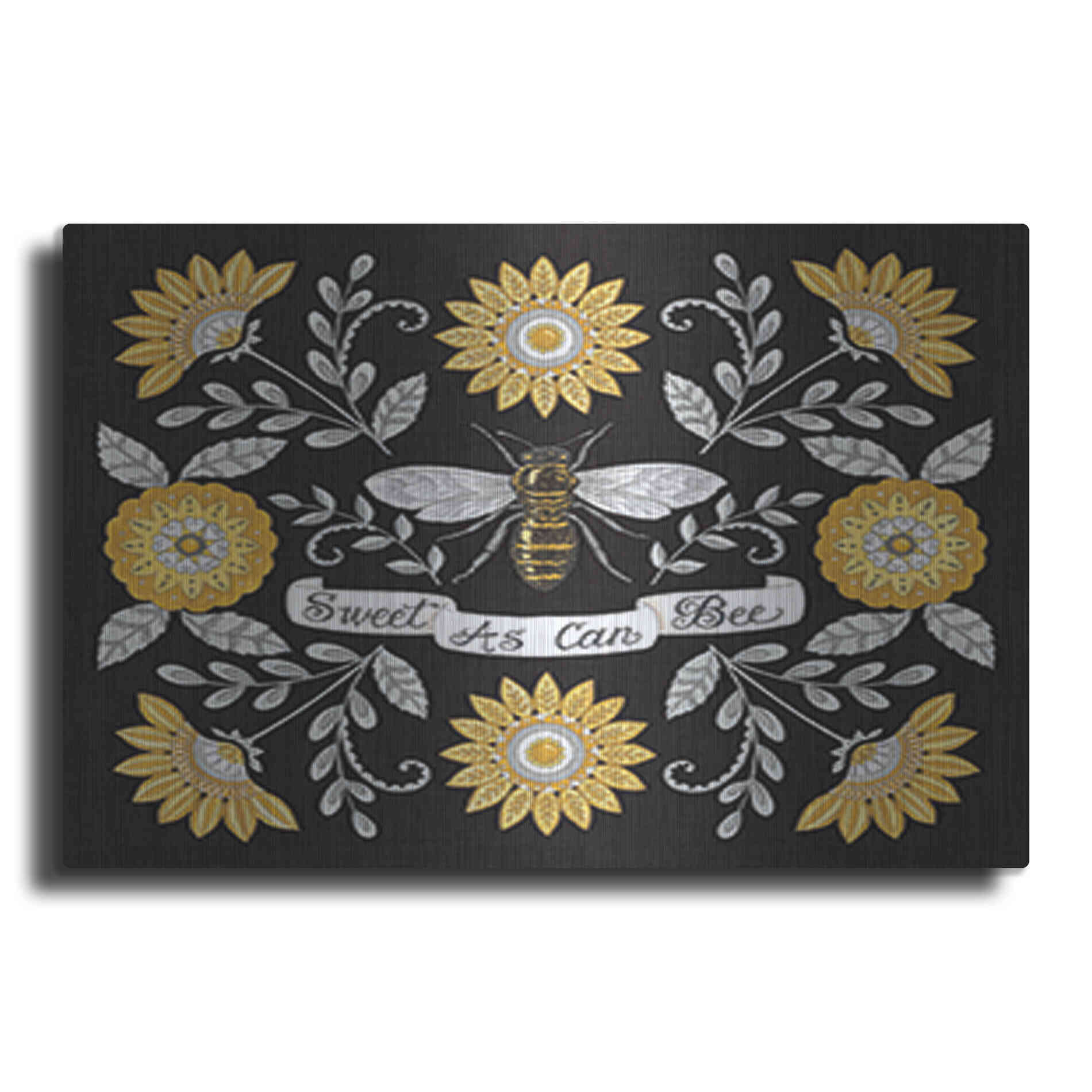 Luxe Metal Art 'Sweet As Can Be' by Deb Strain, Metal Wall Art