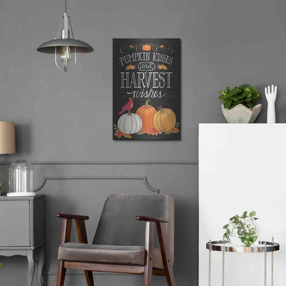 Luxe Metal Art 'Pumpkin Kisses & Harvest Wishes' by Deb Strain, Metal Wall Art,16x24