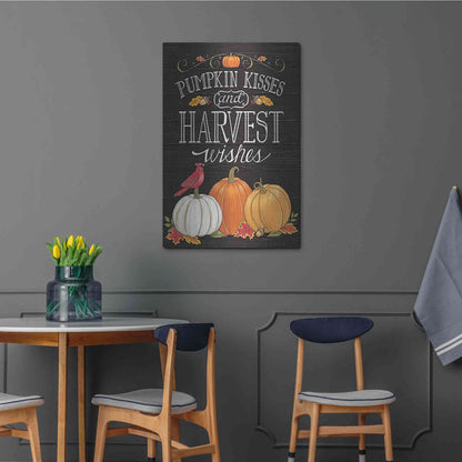 Luxe Metal Art 'Pumpkin Kisses & Harvest Wishes' by Deb Strain, Metal Wall Art,24x36