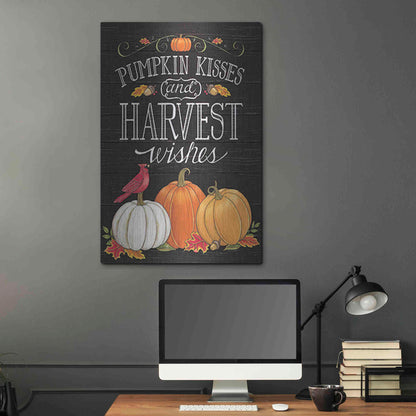Luxe Metal Art 'Pumpkin Kisses & Harvest Wishes' by Deb Strain, Metal Wall Art,24x36