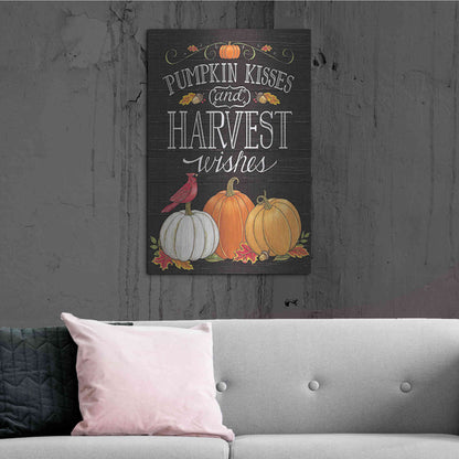 Luxe Metal Art 'Pumpkin Kisses & Harvest Wishes' by Deb Strain, Metal Wall Art,24x36