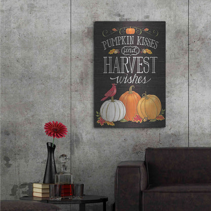 Luxe Metal Art 'Pumpkin Kisses & Harvest Wishes' by Deb Strain, Metal Wall Art,24x36