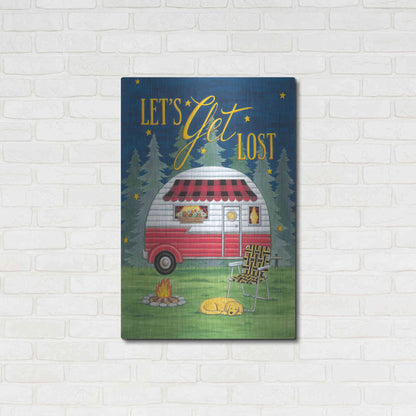 Luxe Metal Art 'Let's Get Lost' by Deb Strain, Metal Wall Art,24x36