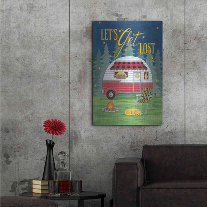 Luxe Metal Art 'Let's Get Lost' by Deb Strain, Metal Wall Art,24x36