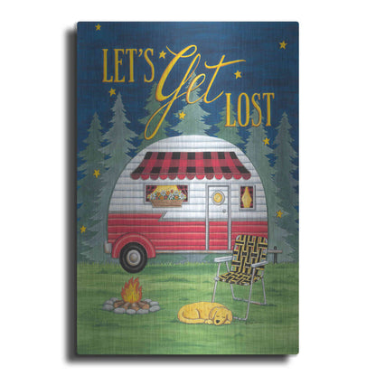 Luxe Metal Art 'Let's Get Lost' by Deb Strain, Metal Wall Art
