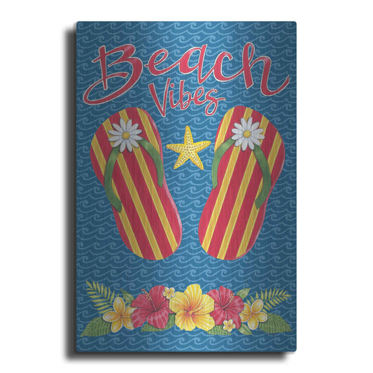 Luxe Metal Art 'Beach Vibes' by Deb Strain, Metal Wall Art