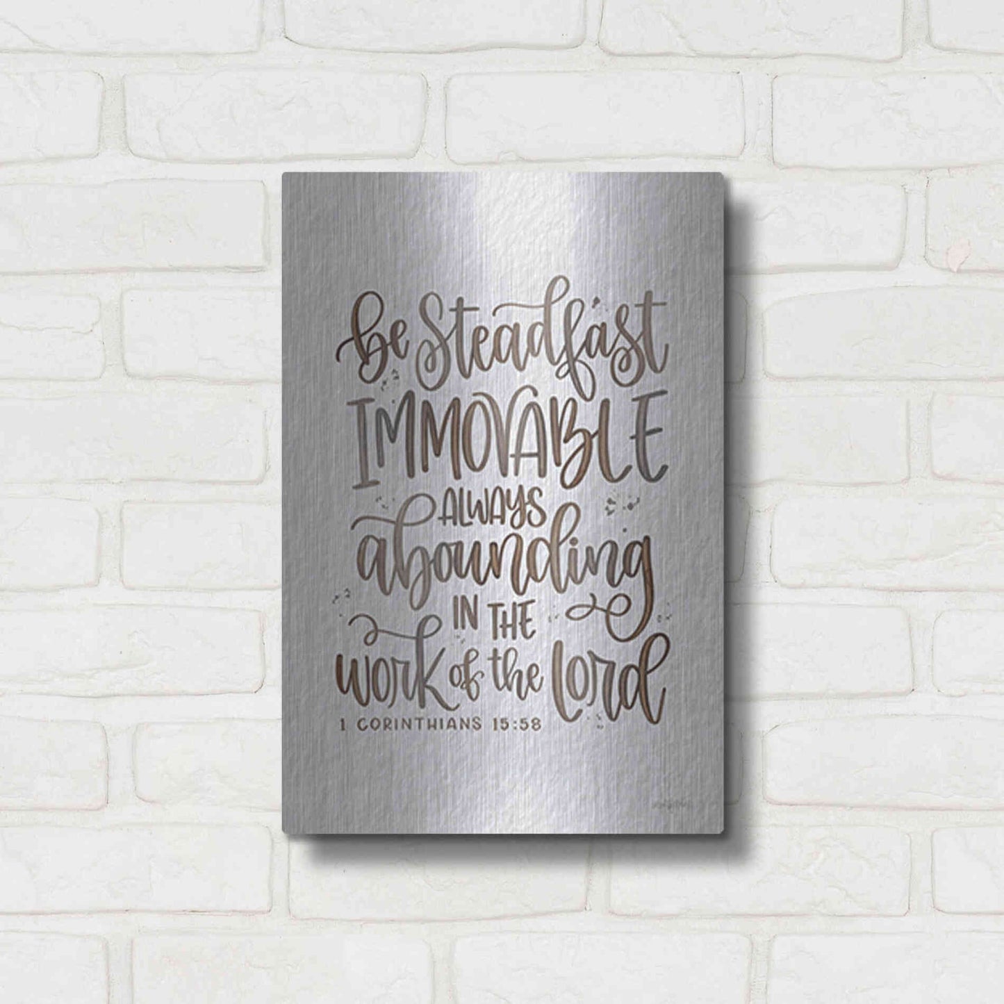Luxe Metal Art 'Steadfast' by Imperfect Dust, Metal Wall Art,12x16