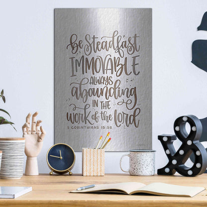 Luxe Metal Art 'Steadfast' by Imperfect Dust, Metal Wall Art,12x16