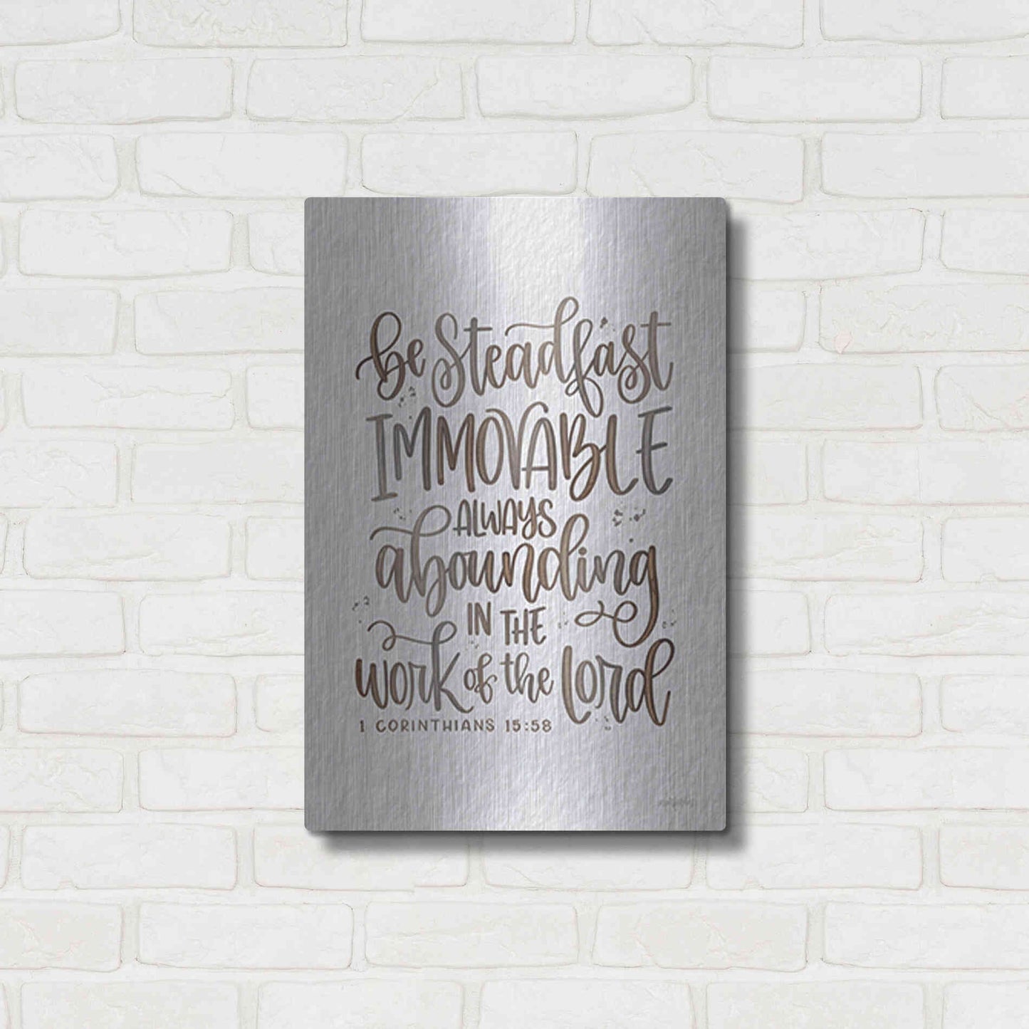 Luxe Metal Art 'Steadfast' by Imperfect Dust, Metal Wall Art,16x24