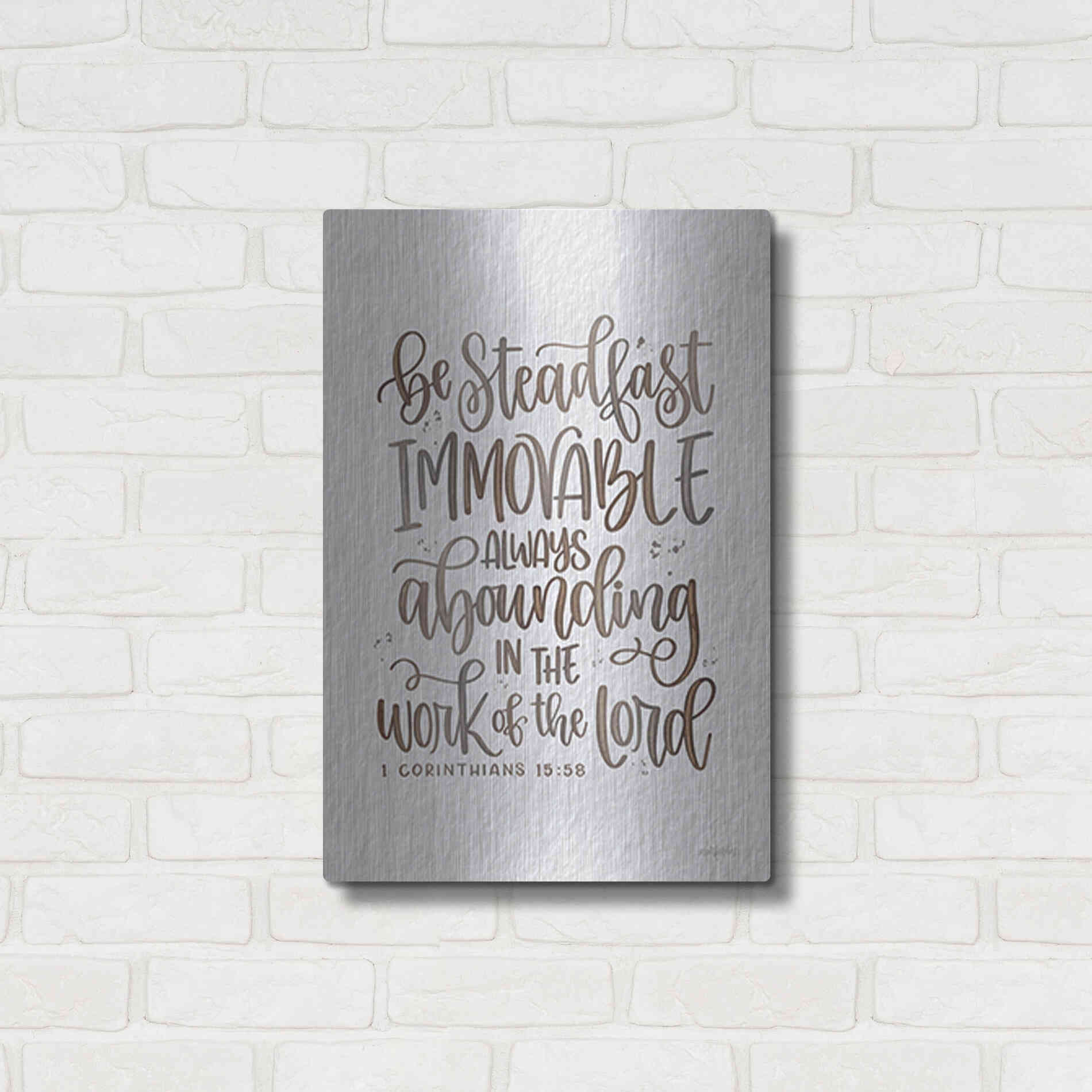 Luxe Metal Art 'Steadfast' by Imperfect Dust, Metal Wall Art,16x24