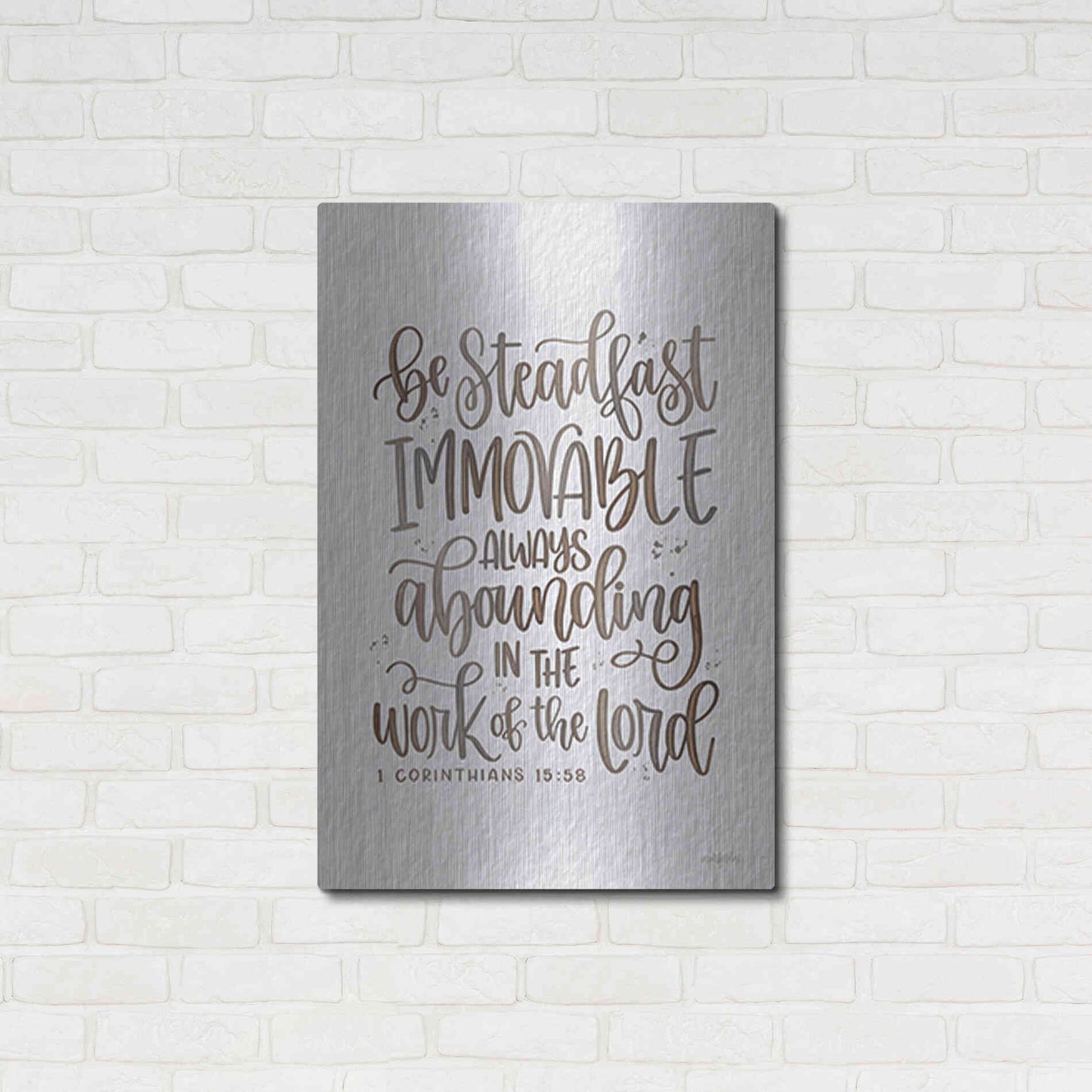 Luxe Metal Art 'Steadfast' by Imperfect Dust, Metal Wall Art,24x36