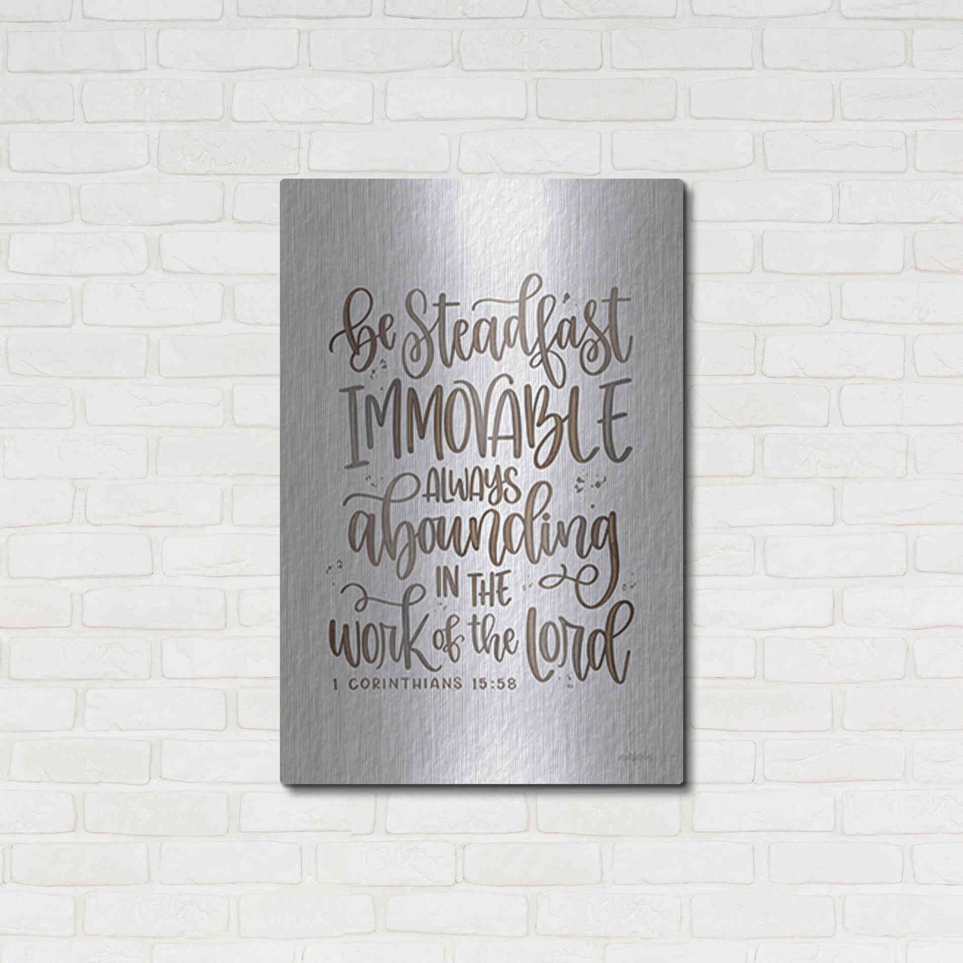 Luxe Metal Art 'Steadfast' by Imperfect Dust, Metal Wall Art,24x36