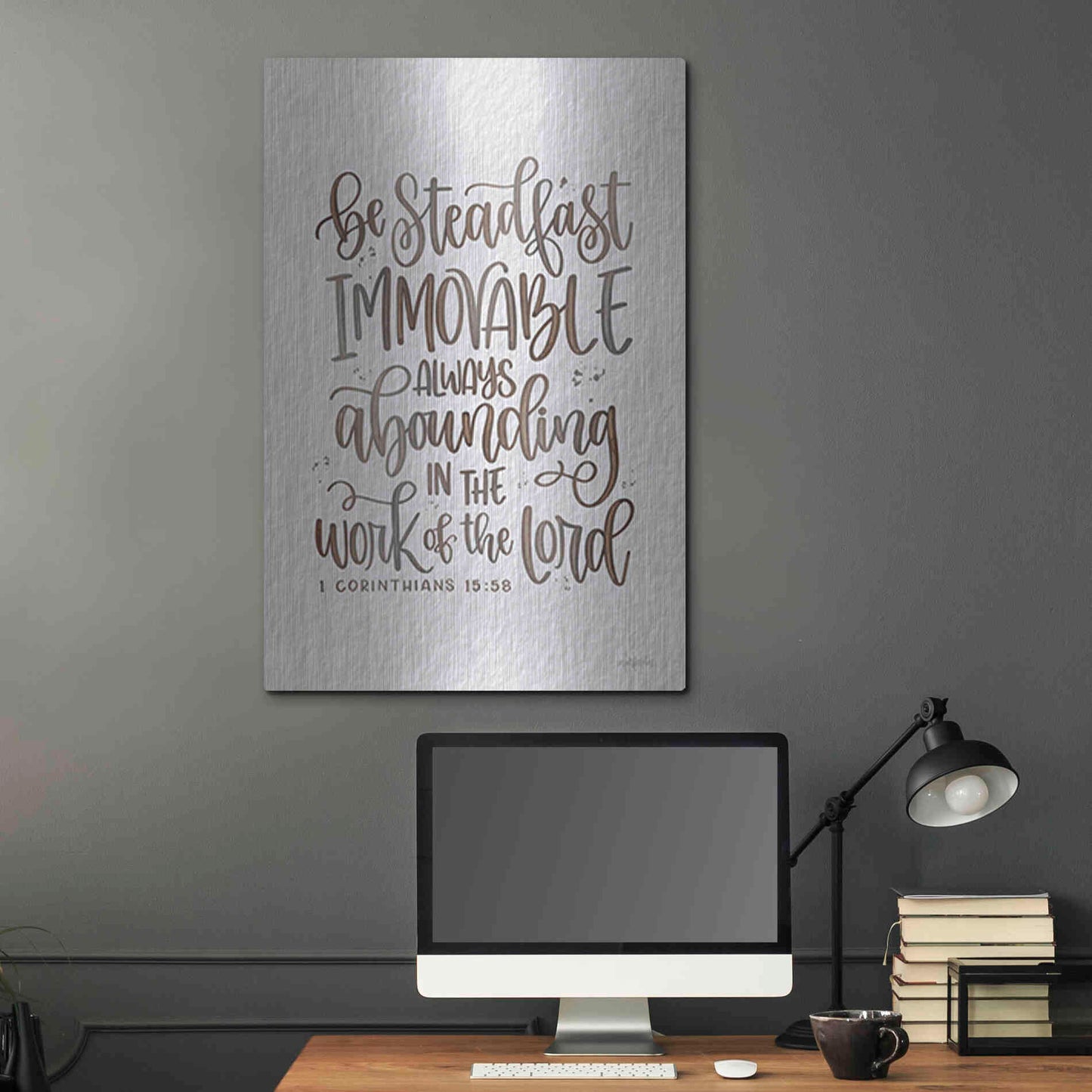 Luxe Metal Art 'Steadfast' by Imperfect Dust, Metal Wall Art,24x36