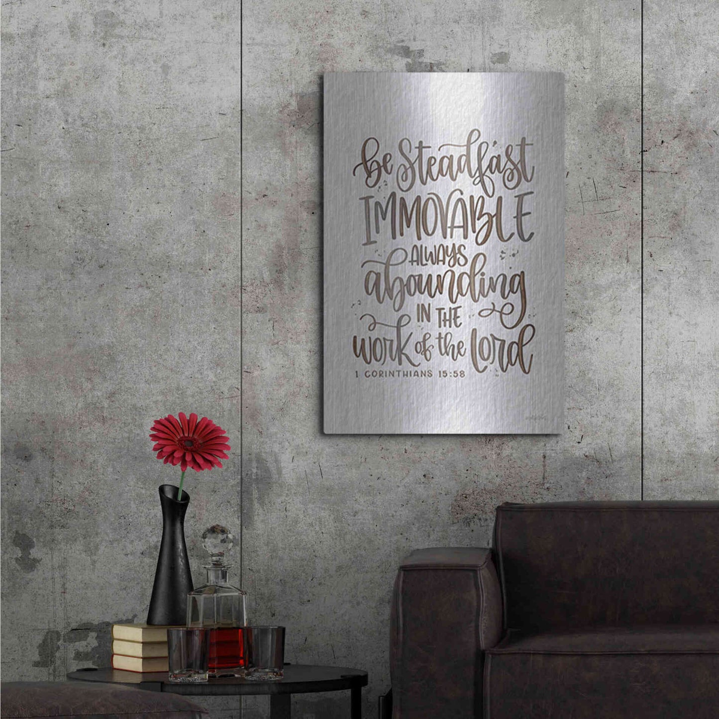 Luxe Metal Art 'Steadfast' by Imperfect Dust, Metal Wall Art,24x36
