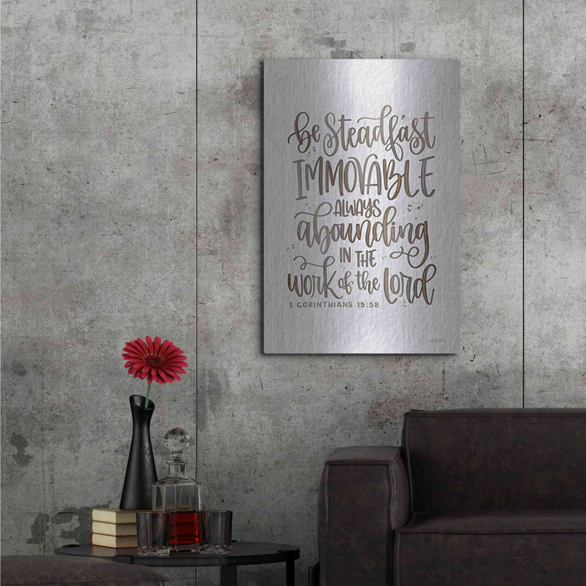 Luxe Metal Art 'Steadfast' by Imperfect Dust, Metal Wall Art,24x36