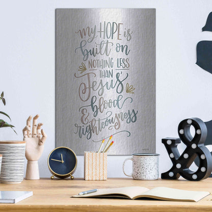 Luxe Metal Art 'My Hope' by Imperfect Dust, Metal Wall Art,12x16
