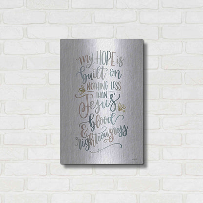 Luxe Metal Art 'My Hope' by Imperfect Dust, Metal Wall Art,16x24