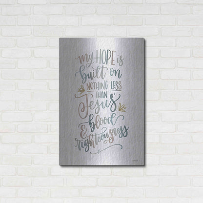 Luxe Metal Art 'My Hope' by Imperfect Dust, Metal Wall Art,24x36