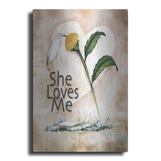 Luxe Metal Art 'She Loves Me' by Ed Wargo, Metal Wall Art