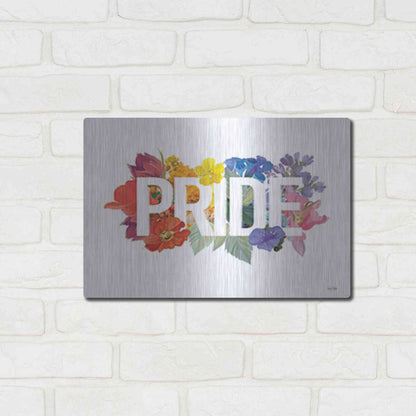 Luxe Metal Art 'Rainbow Pride' by House Fenway, Metal Wall Art,16x12