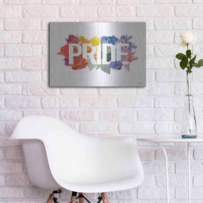 Luxe Metal Art 'Rainbow Pride' by House Fenway, Metal Wall Art,24x16