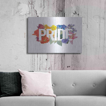 Luxe Metal Art 'Rainbow Pride' by House Fenway, Metal Wall Art,36x24