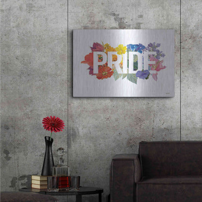 Luxe Metal Art 'Rainbow Pride' by House Fenway, Metal Wall Art,36x24