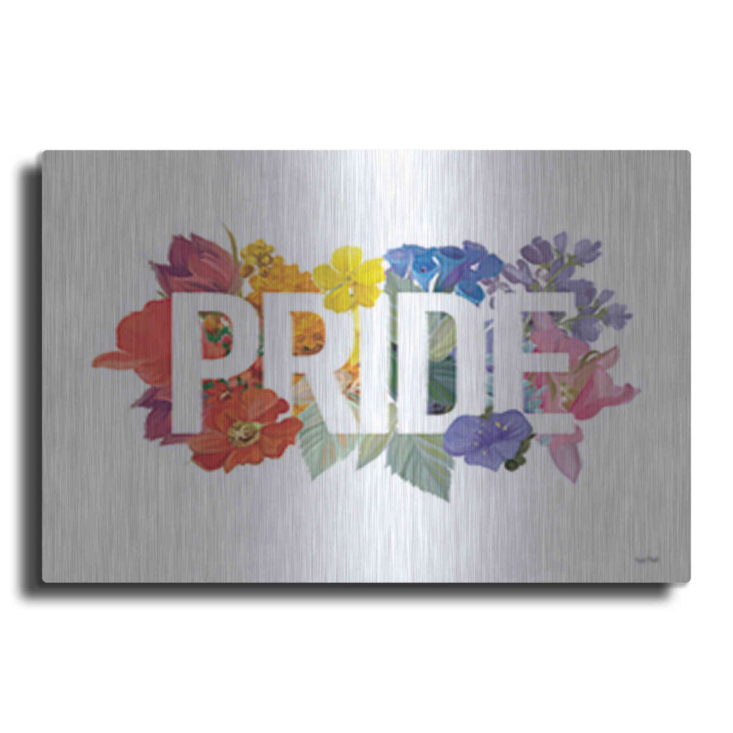 Luxe Metal Art 'Rainbow Pride' by House Fenway, Metal Wall Art