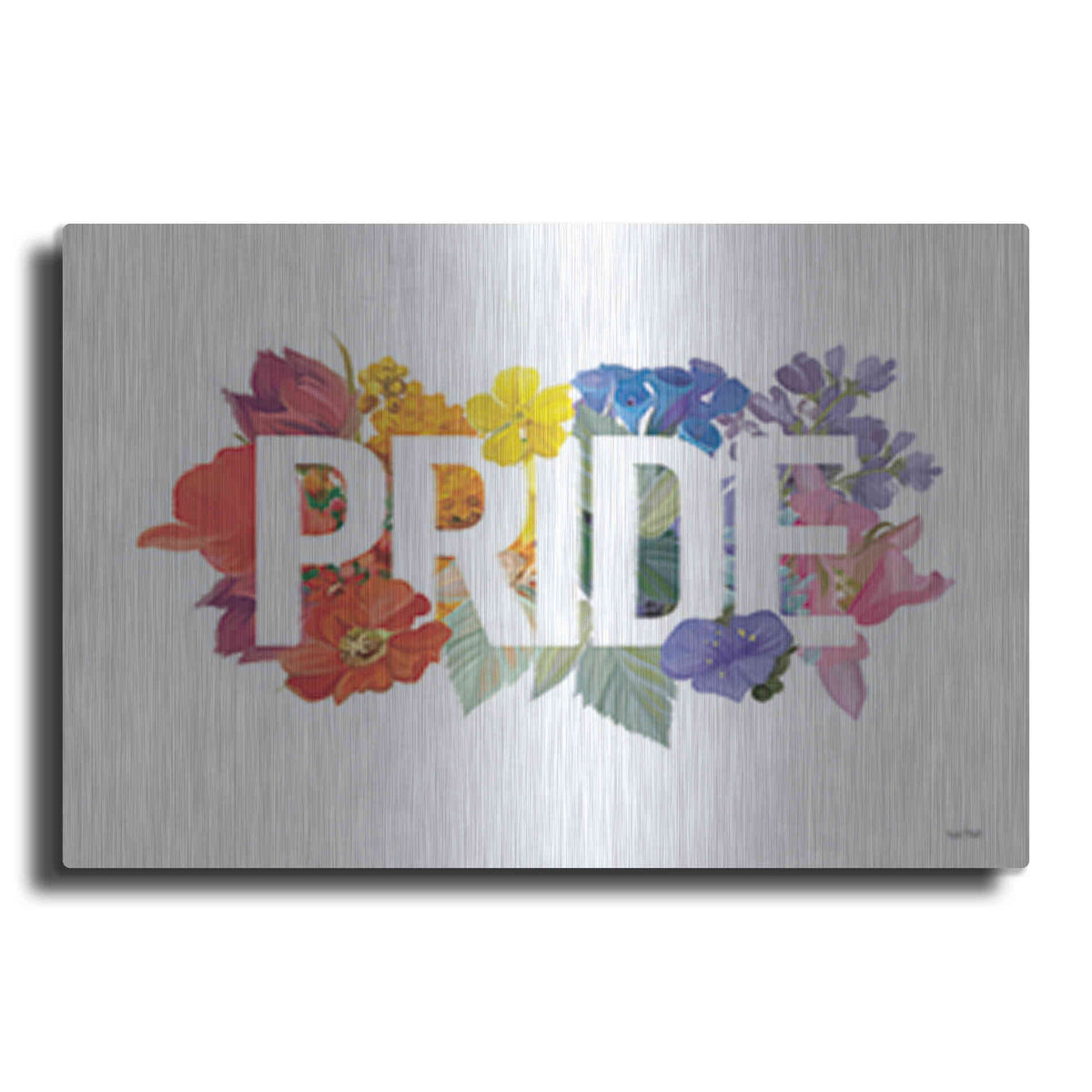 Luxe Metal Art 'Rainbow Pride' by House Fenway, Metal Wall Art