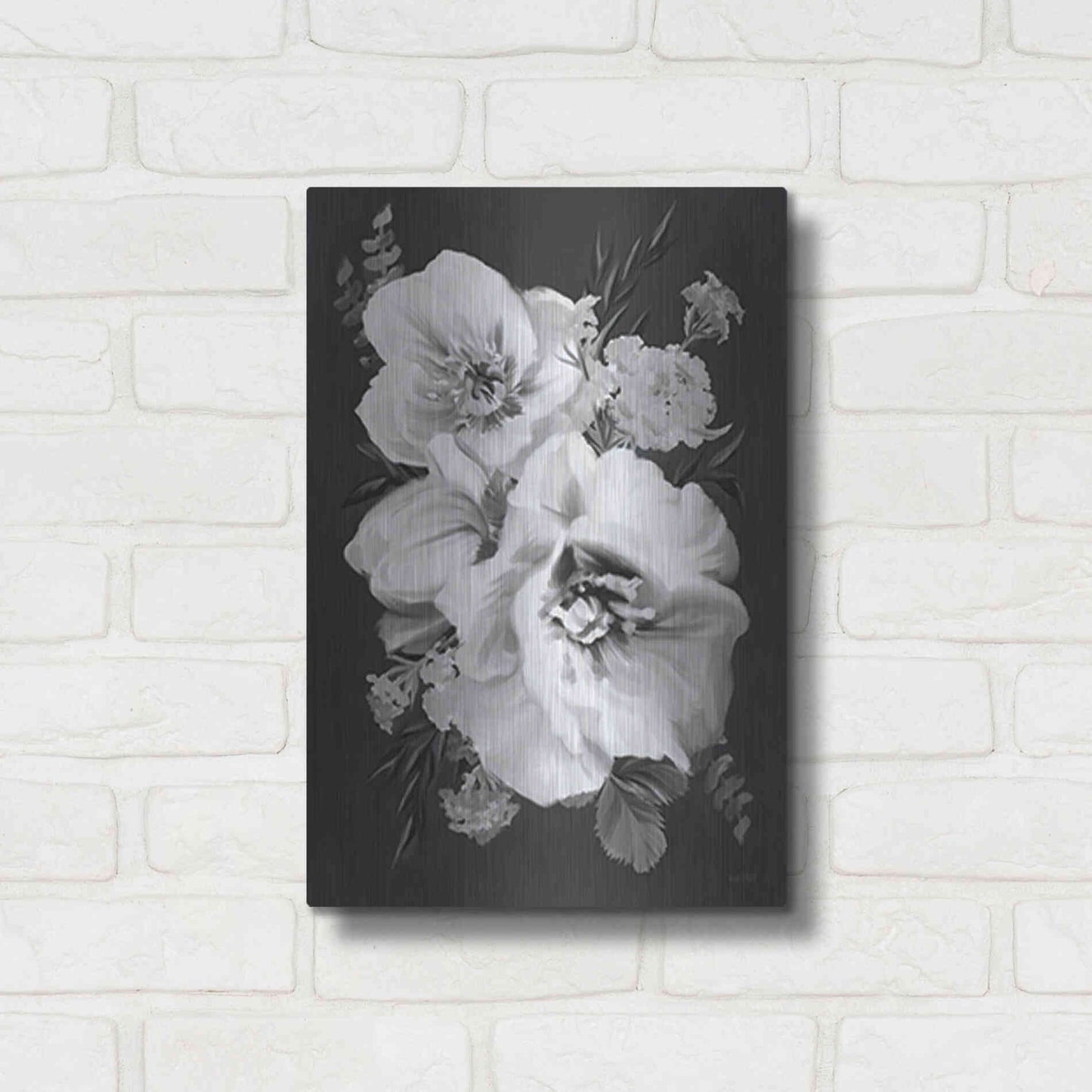 Luxe Metal Art 'Simple Beauty' by House Fenway, Metal Wall Art,12x16