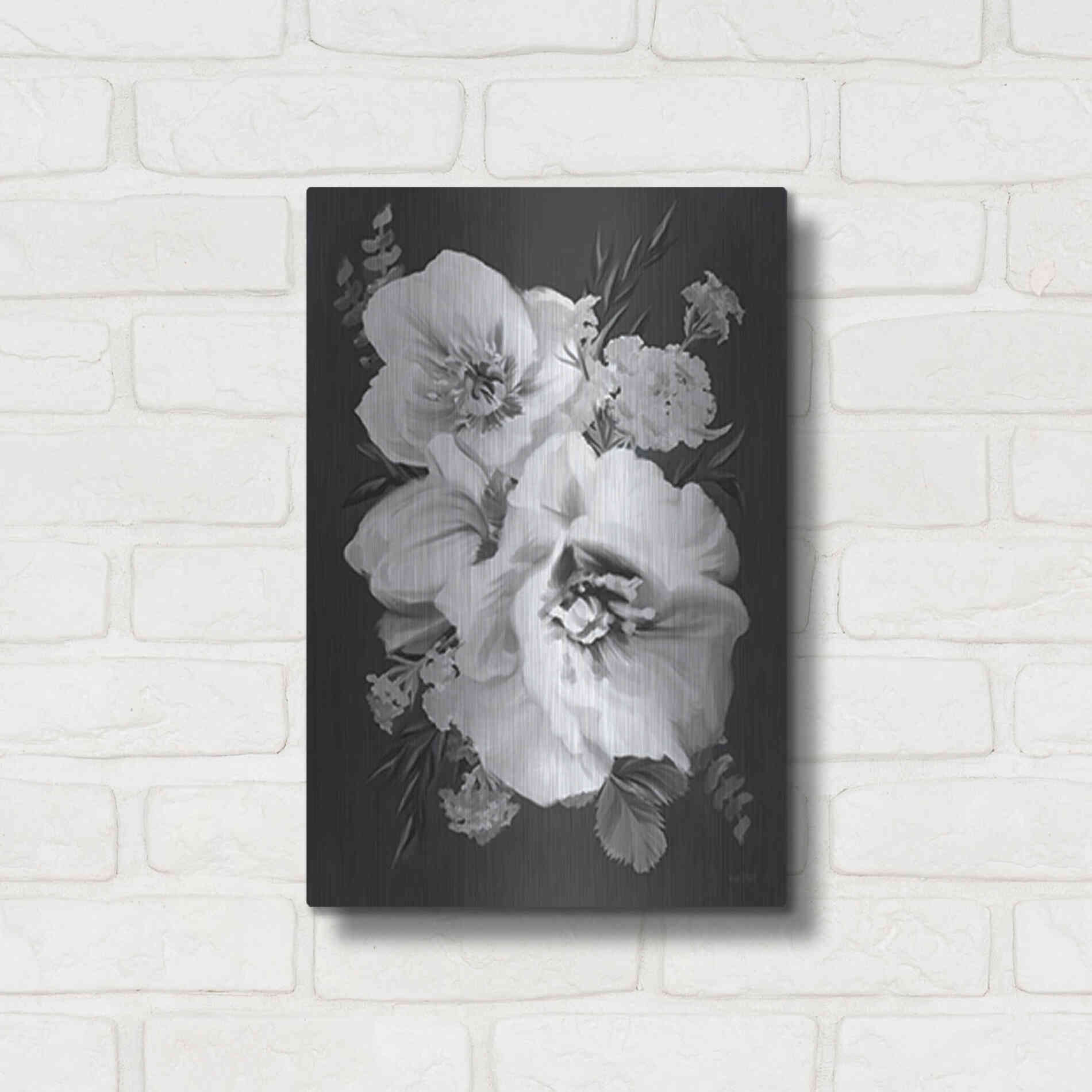 Luxe Metal Art 'Simple Beauty' by House Fenway, Metal Wall Art,12x16