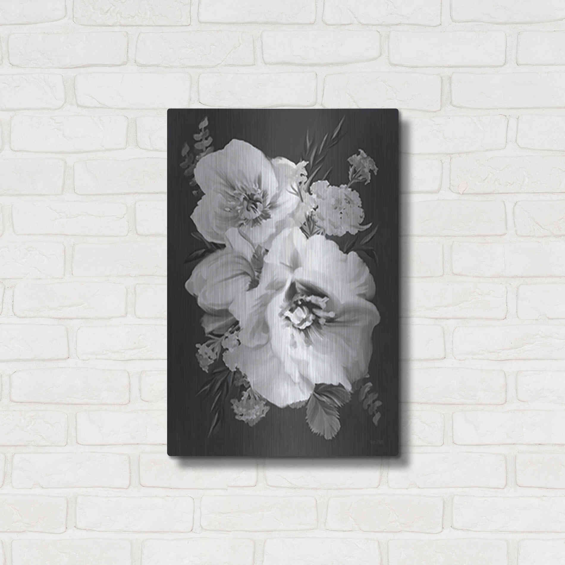 Luxe Metal Art 'Simple Beauty' by House Fenway, Metal Wall Art,16x24