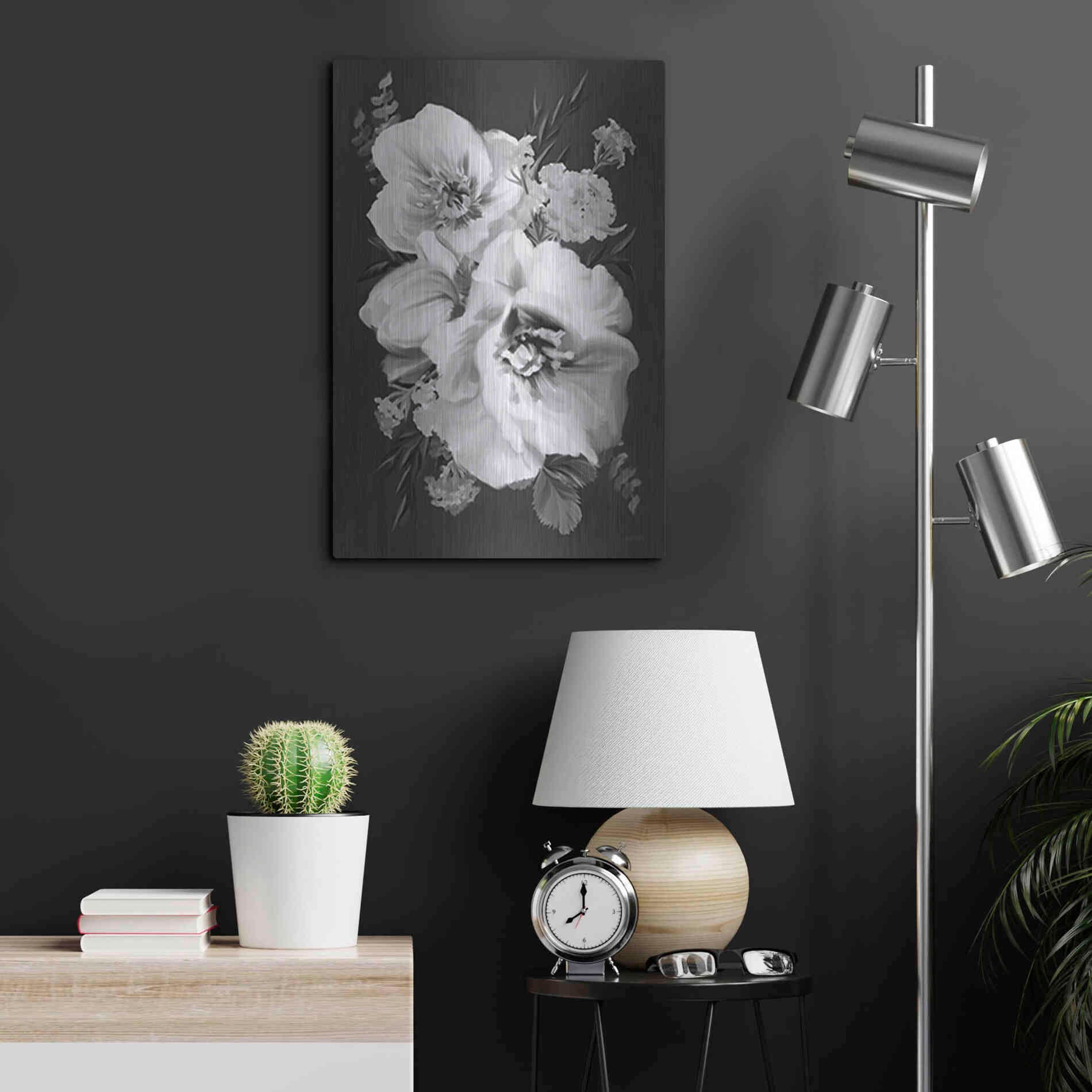 Luxe Metal Art 'Simple Beauty' by House Fenway, Metal Wall Art,16x24