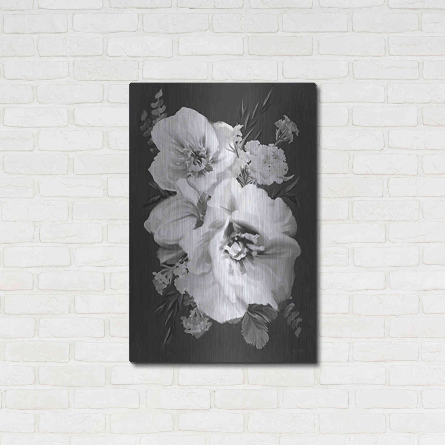 Luxe Metal Art 'Simple Beauty' by House Fenway, Metal Wall Art,24x36