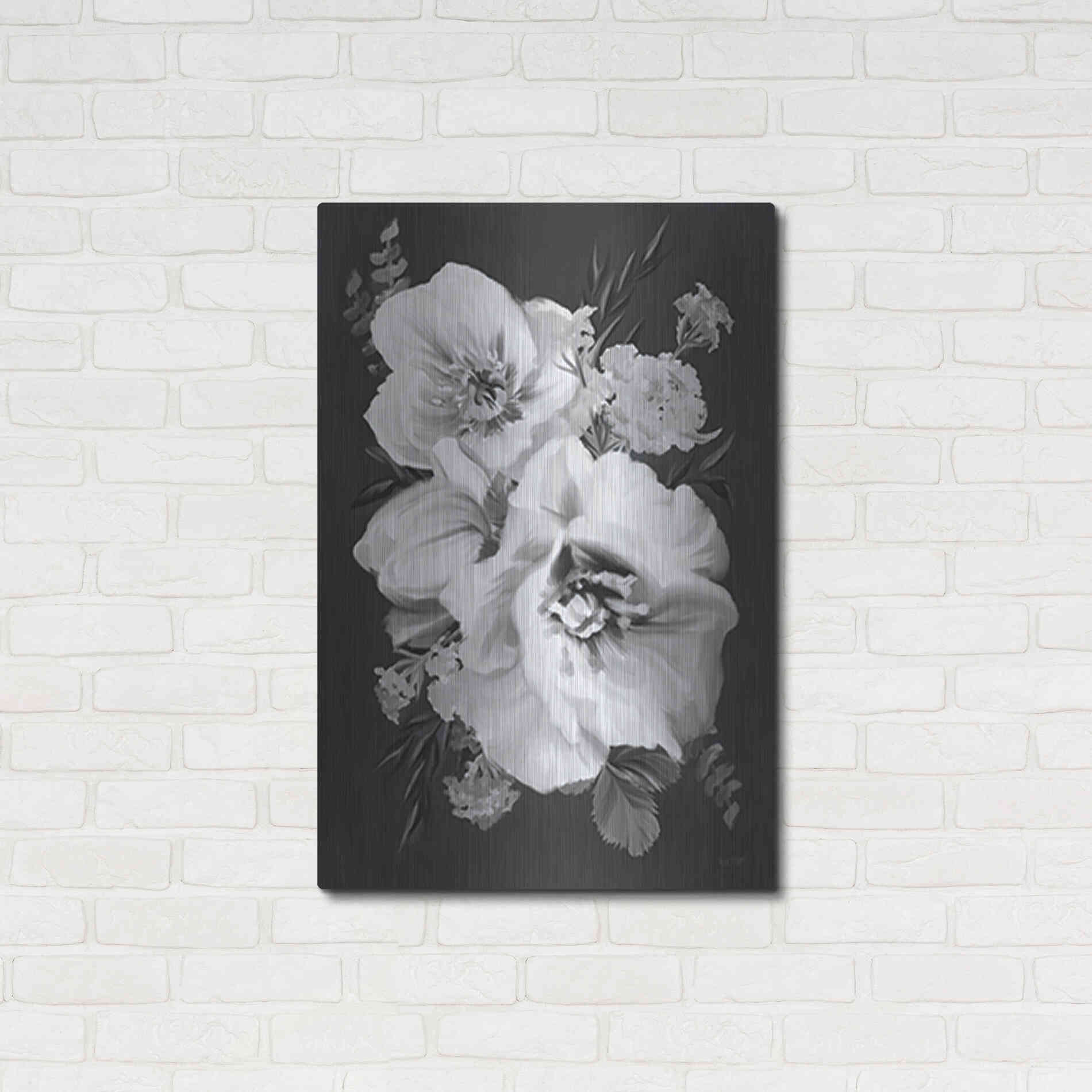 Luxe Metal Art 'Simple Beauty' by House Fenway, Metal Wall Art,24x36