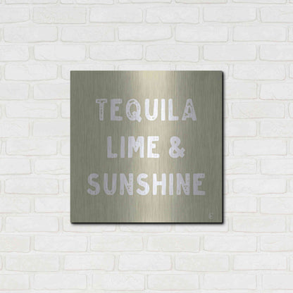 Luxe Metal Art 'Tequila, Lime & Sunshine' by Fearfully Made Creations, Metal Wall Art,24x24