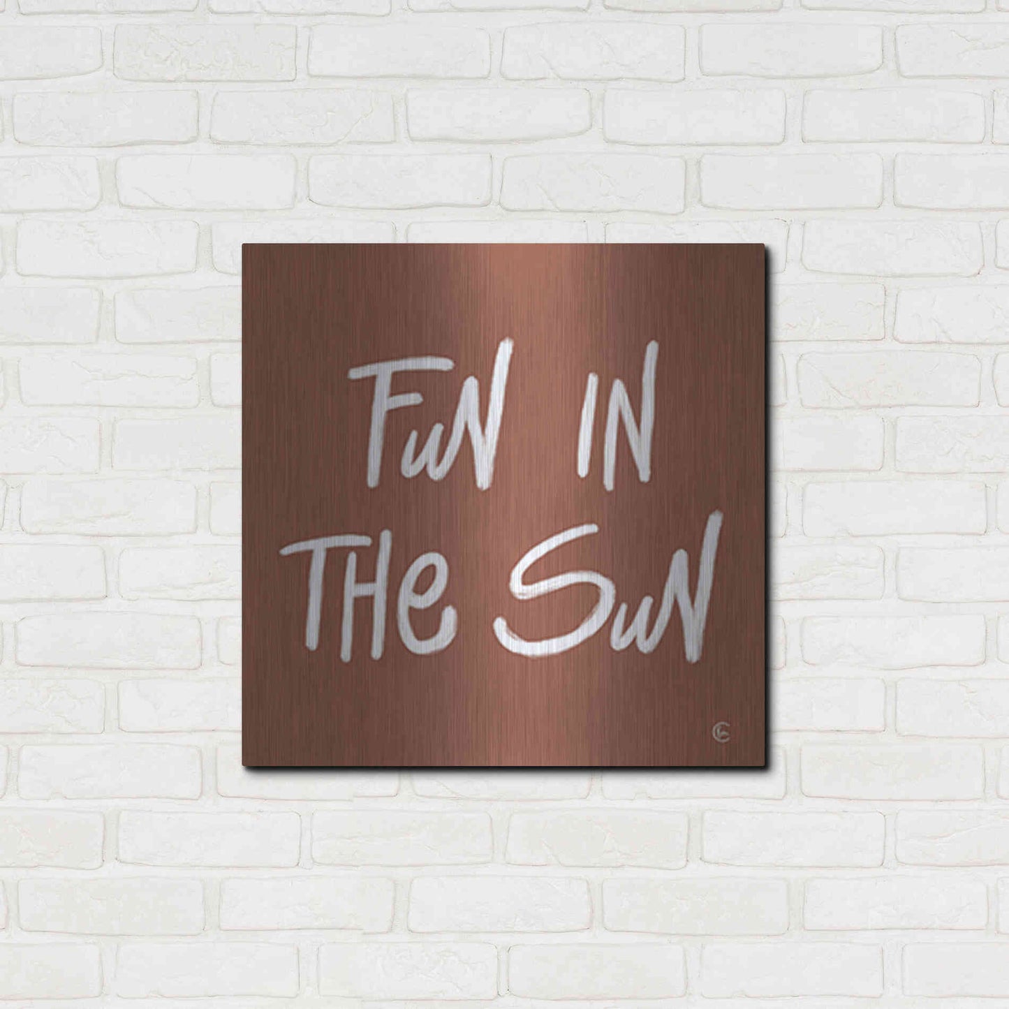 Luxe Metal Art 'Fun in the Sun' by Fearfully Made Creations, Metal Wall Art,24x24