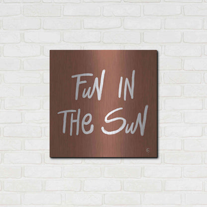 Luxe Metal Art 'Fun in the Sun' by Fearfully Made Creations, Metal Wall Art,24x24
