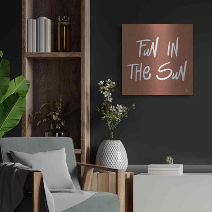 Luxe Metal Art 'Fun in the Sun' by Fearfully Made Creations, Metal Wall Art,24x24