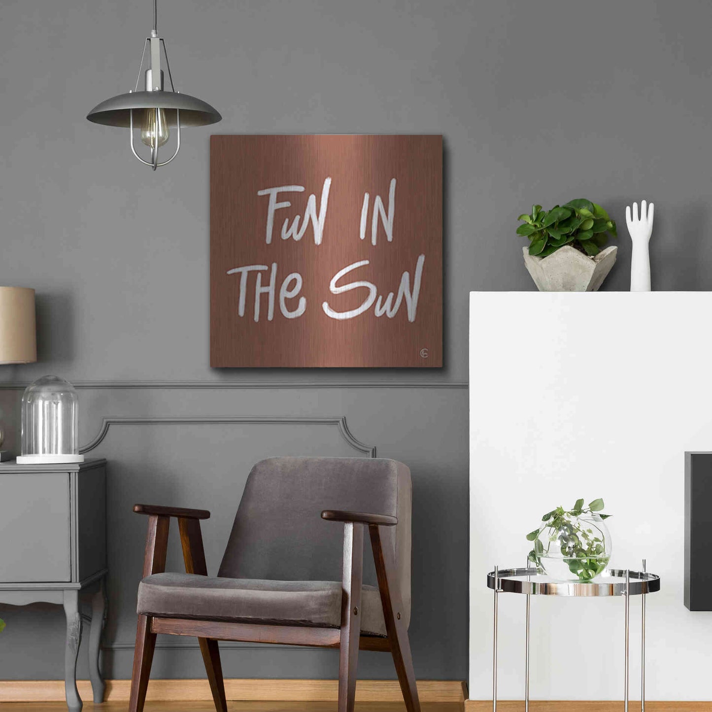 Luxe Metal Art 'Fun in the Sun' by Fearfully Made Creations, Metal Wall Art,24x24