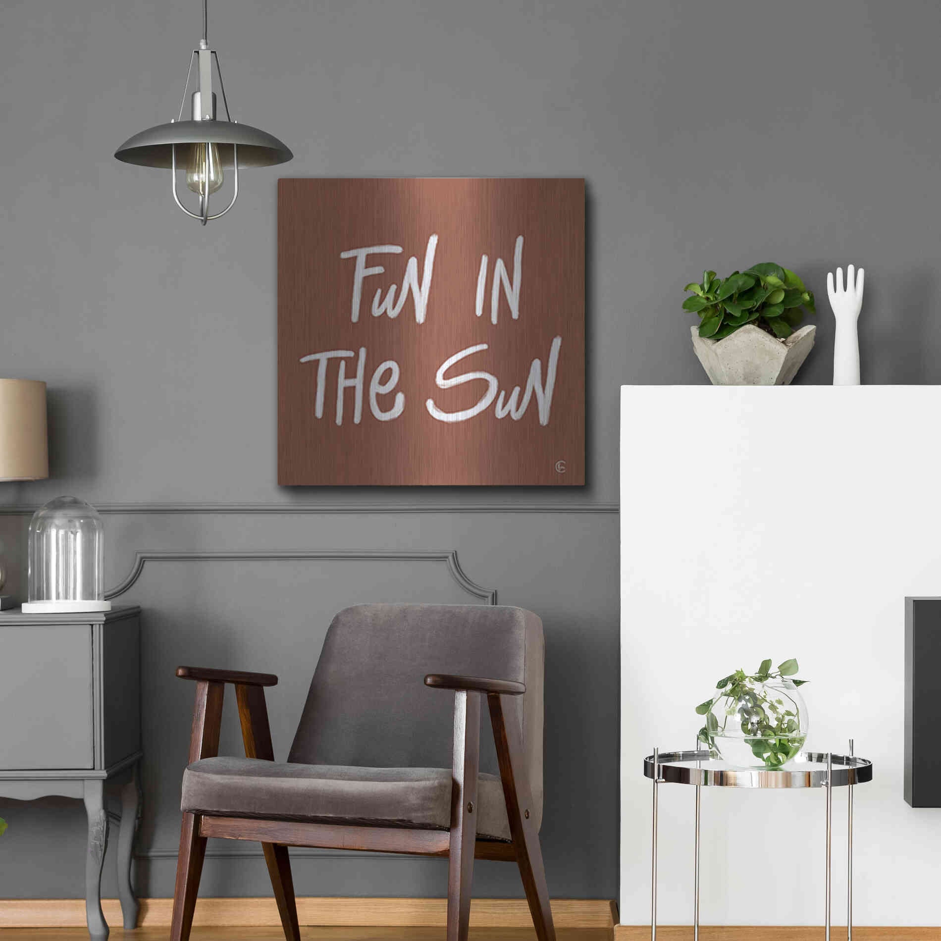 Luxe Metal Art 'Fun in the Sun' by Fearfully Made Creations, Metal Wall Art,24x24